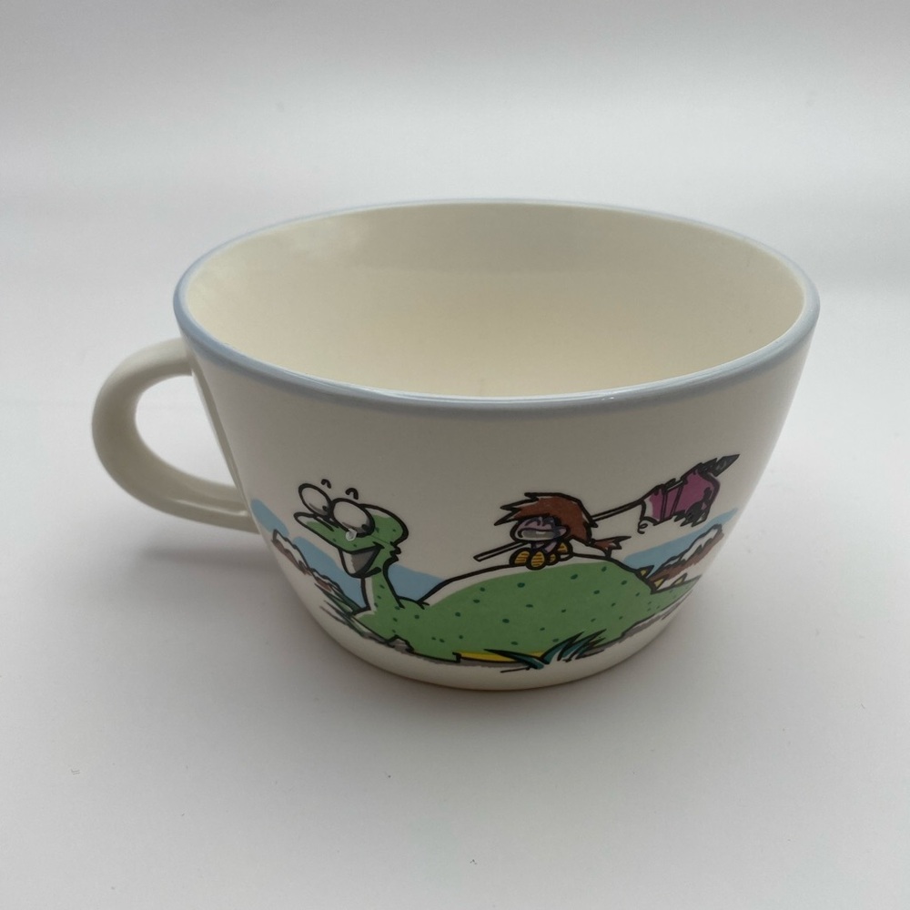 Yujin Japan Dinosaur & Friends Ceramic Mug Retro 80s/90s Style 16 ounce